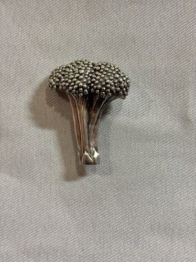 J.H. Breakell 925 Sterling Silver Broccoli Brooch Pin
